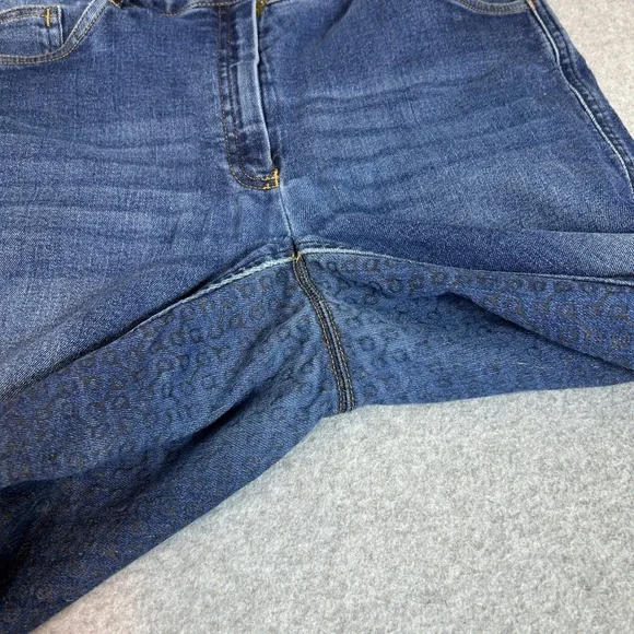 Horze Denim Riding Breeches Blue Jeans Full Seat Grip Equestrian Pants Womens 28 - Picture 12 of 14